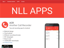 Tablet Screenshot of nllapps.com